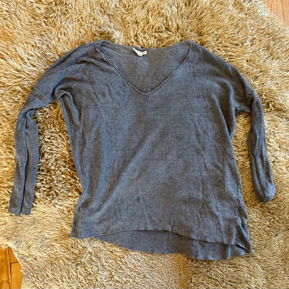 Eileen Fisher Gray Knit Top